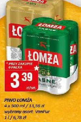 Piwo łomża 4 x 500 ml promocja w Chorten