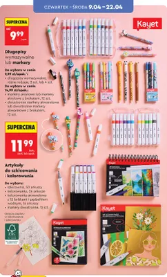 Długopisy wymazywalne lub markery promocja w Biedronka