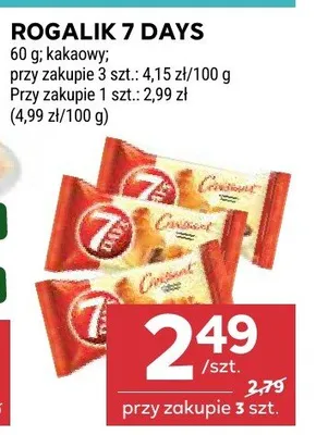 Rogalik 7 Days promocja w Stokrotka