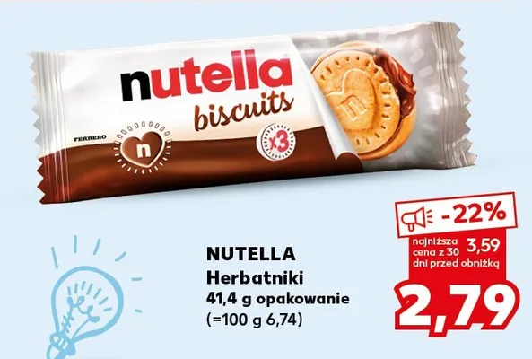 Herbatniki Nutella Biscuits promocja w Kaufland