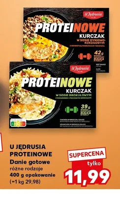 Danie gotowe U Jędrusia Proteinowe kurczak w sosie dyniowo-kokosowym promocja w Kaufland