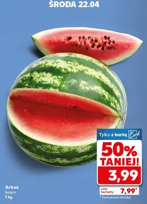Arbuz luzem promocja w Kaufland