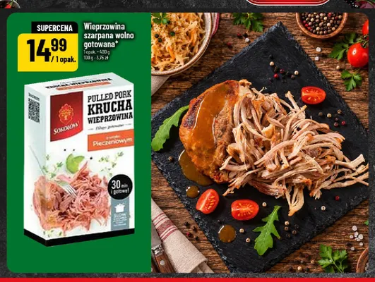 Wieprzowina szarpana wolno gotowana Sokołów promocja w POLOmarket