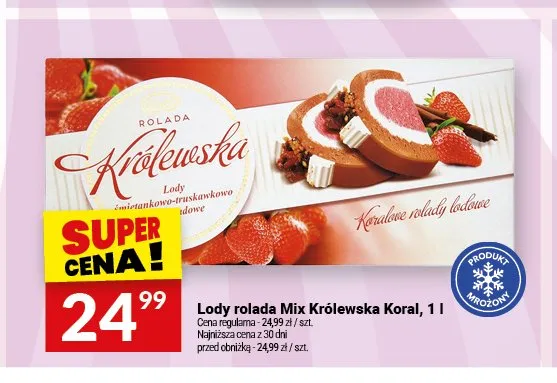 Lody rolada Mix Królewska Koral promocja w Twój Market