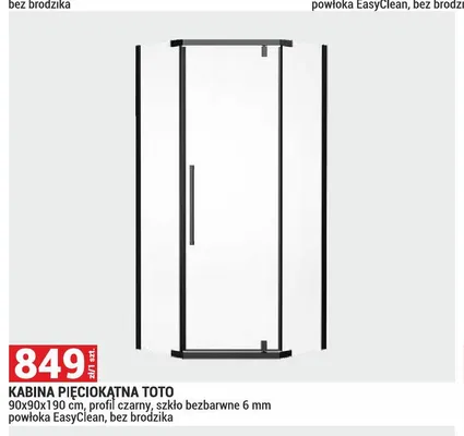 Kabina pięciokątna Toto promocja w Merkury Market