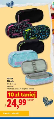Piórnik Astra 22x9x5 cm promocja w Lidl