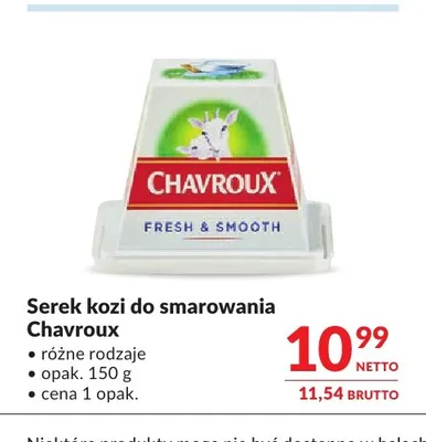 Serek kozi do smarowania Chavroux promocja w Makro