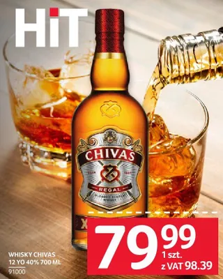 Whisky CHIVAS REGAL 12 YO 40% 700 ML promocja w Selgros