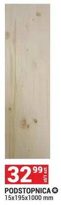 PODSTOPNICA 15x195x1000 mm promocja w Merkury Market