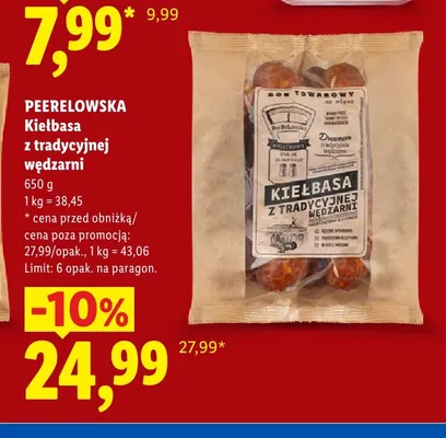 Kiełbasa z tradycyjnej wędzarni Peerelowska promocja w Lidl