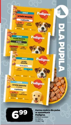 Karma mokra dla psów w saszetkach Pedigree 4-pak promocja w Netto
