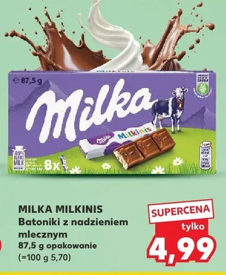 Batoniki z nadzieniem mlecznym promocja w Kaufland