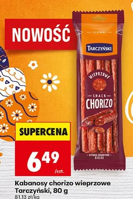 Kabanosy chorizo wieprzowe promocja w Biedronka