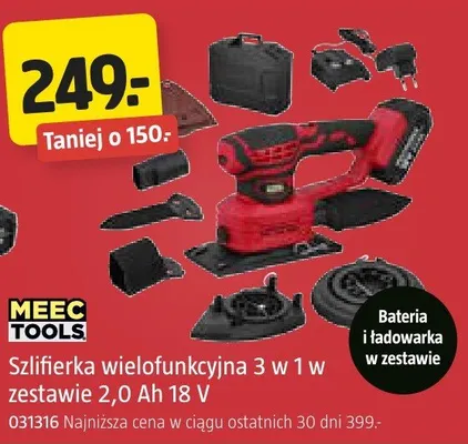 Szlifierka wielofunkcyjna 3 w 1 w zestawie 2,0 Ah 18 V promocja w Jula