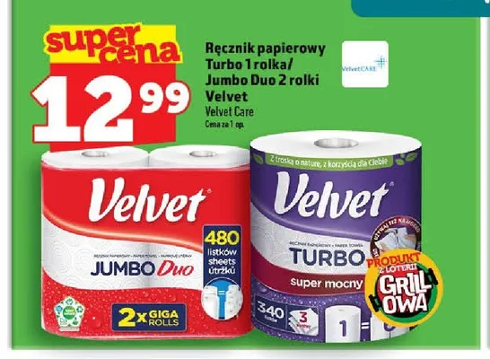 Ręcznik papierowy Velvet Turbo promocja w TOPAZ