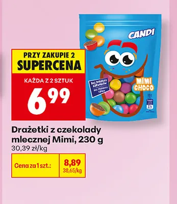 Drażetki z czekolady mlecznej Candi Mimi promocja w Biedronka