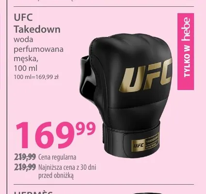 Woda perfumowana męska Takedown UFC promocja w Hebe