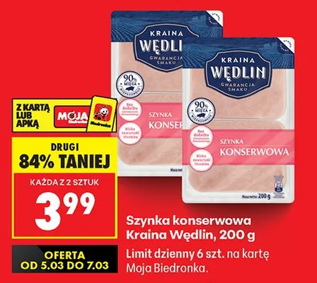 Szynka konserwowa promocja w Biedronka