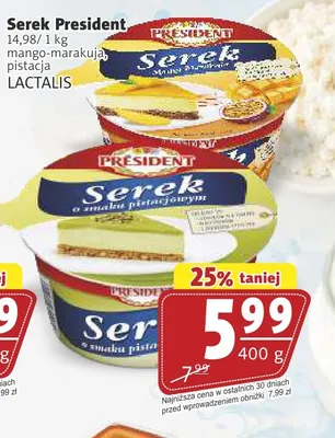 Serek Président o smaku pistacjowym promocja w Prim Market