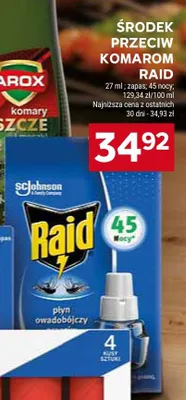 Środek przeciw komarom Raid płyn promocja w Stokrotka