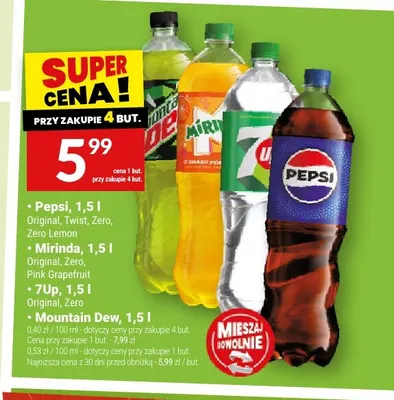Napój gazowany Pepsi Twist promocja w Twój Market