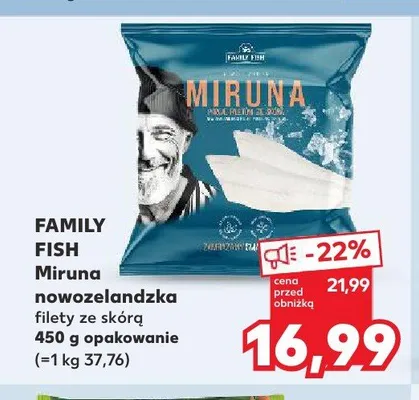 Miruna nowozelandzka filety ze skórą Family Fish promocja w Kaufland