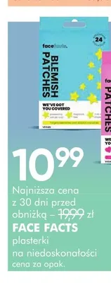 Plasterki na niedoskonałości Face Facts Blemish Patches promocja w Super-Pharm