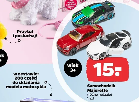 Samochodzik różne rodzaje Majorette promocja w Netto