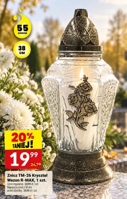 Znicz TM-26 Kryształ Wazon R-MAX promocja w Twój Market
