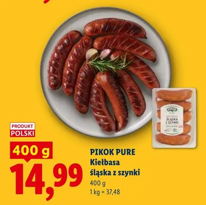 Kiełbasa śląska z szynki promocja w Lidl