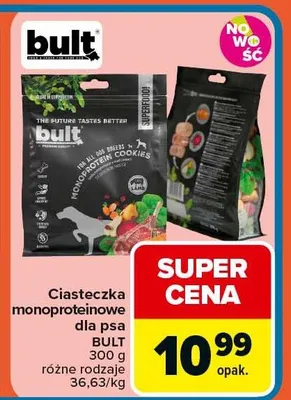 Ciasteczka monoproteinowe dla psa różne rodzaje promocja w Carrefour Market