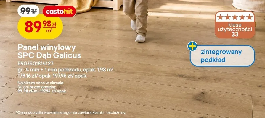 Panel winylowy SPC Dąb Galicus promocja w Castorama