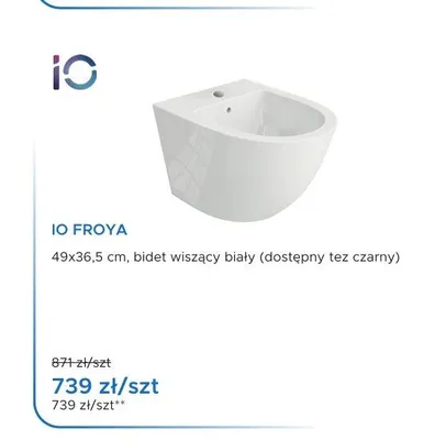 Bidet wiszący IO Froya promocja w Blu Salony Łazienek