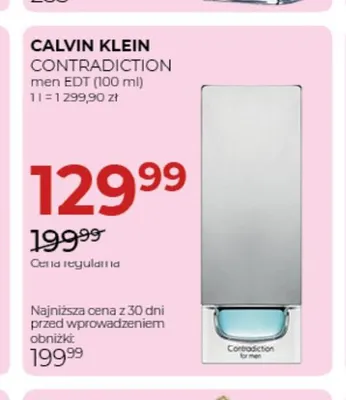 Woda toaletowa Contradiction Calvin Klein promocja w Drogerie Jawa