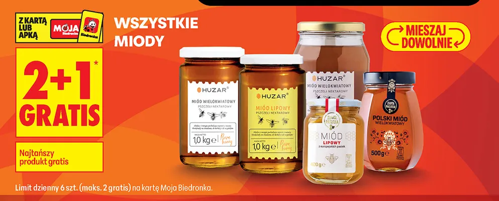 Miody promocja w Biedronka