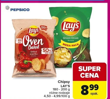 Chipsy Oven Baked Grilled paprika promocja w Carrefour Market