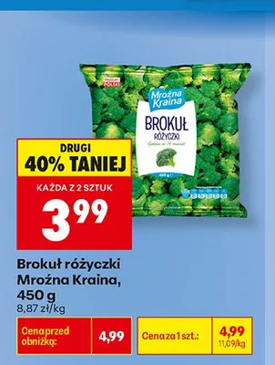 Brokuł różyczki Mroźna Kraina promocja w Biedronka