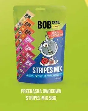 Przekąska owocowa Stripes Mix Bob Snail promocja w Carrefour Market