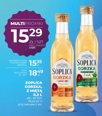 Likier Soplica Gorzka Oryginalna promocja w Duży Ben