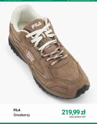 Sneakersy Fila promocja w Deichmann