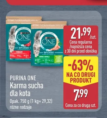 Karma sucha dla kota Purina One Bifensis promocja w Aldi