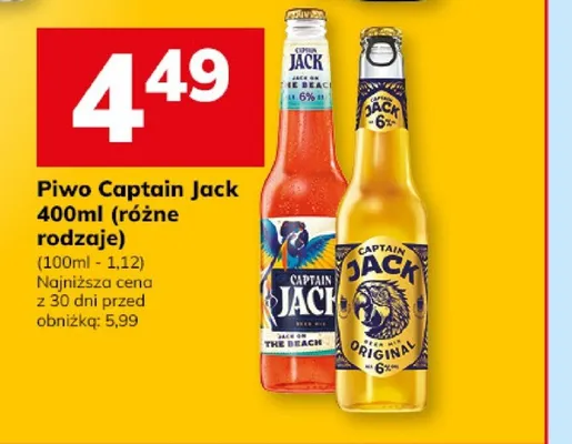 Piwo Captain Jack the beach promocja w Hitpol