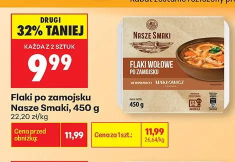 Flaki po zamojsku Nasze Smaki promocja w Biedronka