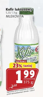 Kefir luksusowy Mlekovita promocja w Prim Market