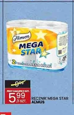 Ręcznik papierowy Almusso Mega Star promocja w Wafelek