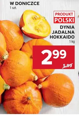 Dynia jadalna hokkaido promocja w Stokrotka