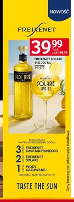 Wino musujące Freixenet Solare promocja w Selgros