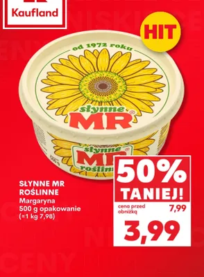 Margaryna Słynne MR Roślinne promocja w Kaufland