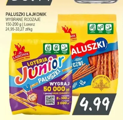 Paluszki Lajkonik Junior promocja w Słoneczko