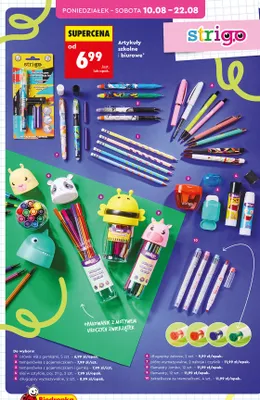 Zakreślacze ze stempelkami Strigo promocja w Biedronka